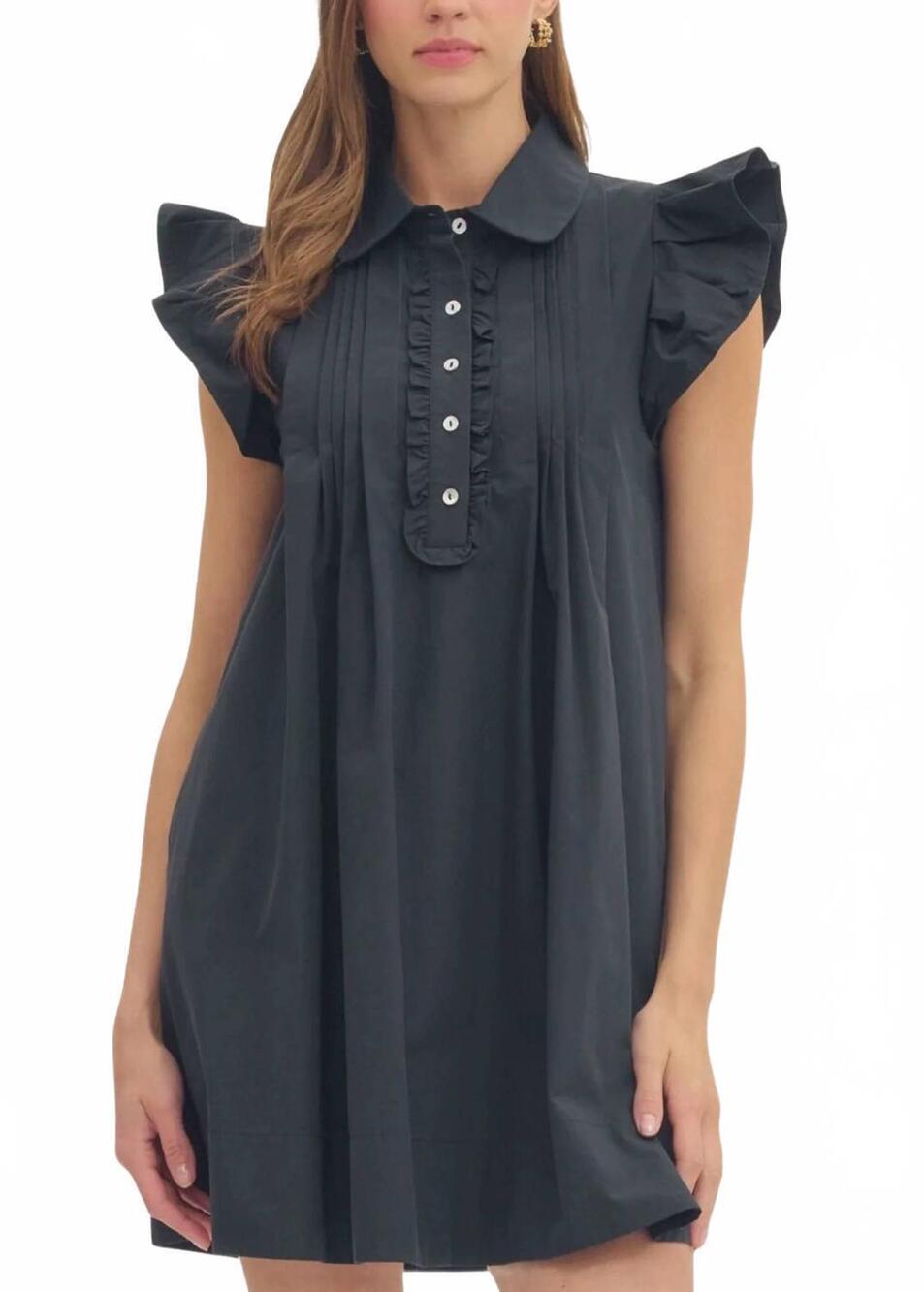 NEW ENTRO helen mini dress in navy